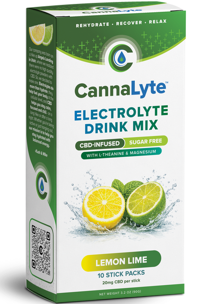 Lemon Lime CBD Infused Electrolyte Powder (10ct)