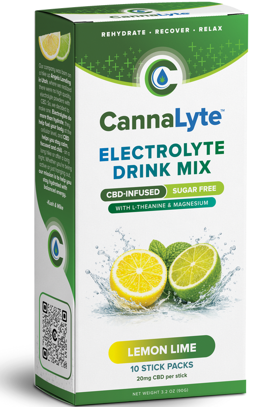 Lemon Lime CBD Infused Electrolyte Powder (10ct)