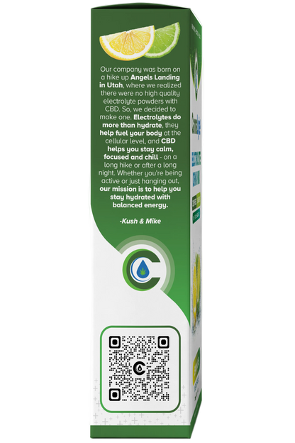 Lemon Lime CBD Infused Electrolyte Powder (10ct)