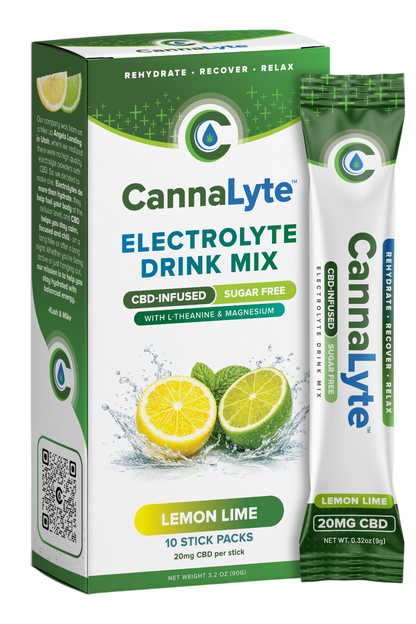 Lemon Lime CBD Infused Electrolyte Powder (10ct)