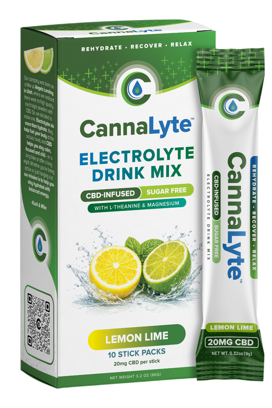Lemon Lime CBD Infused Electrolyte Powder (10ct)